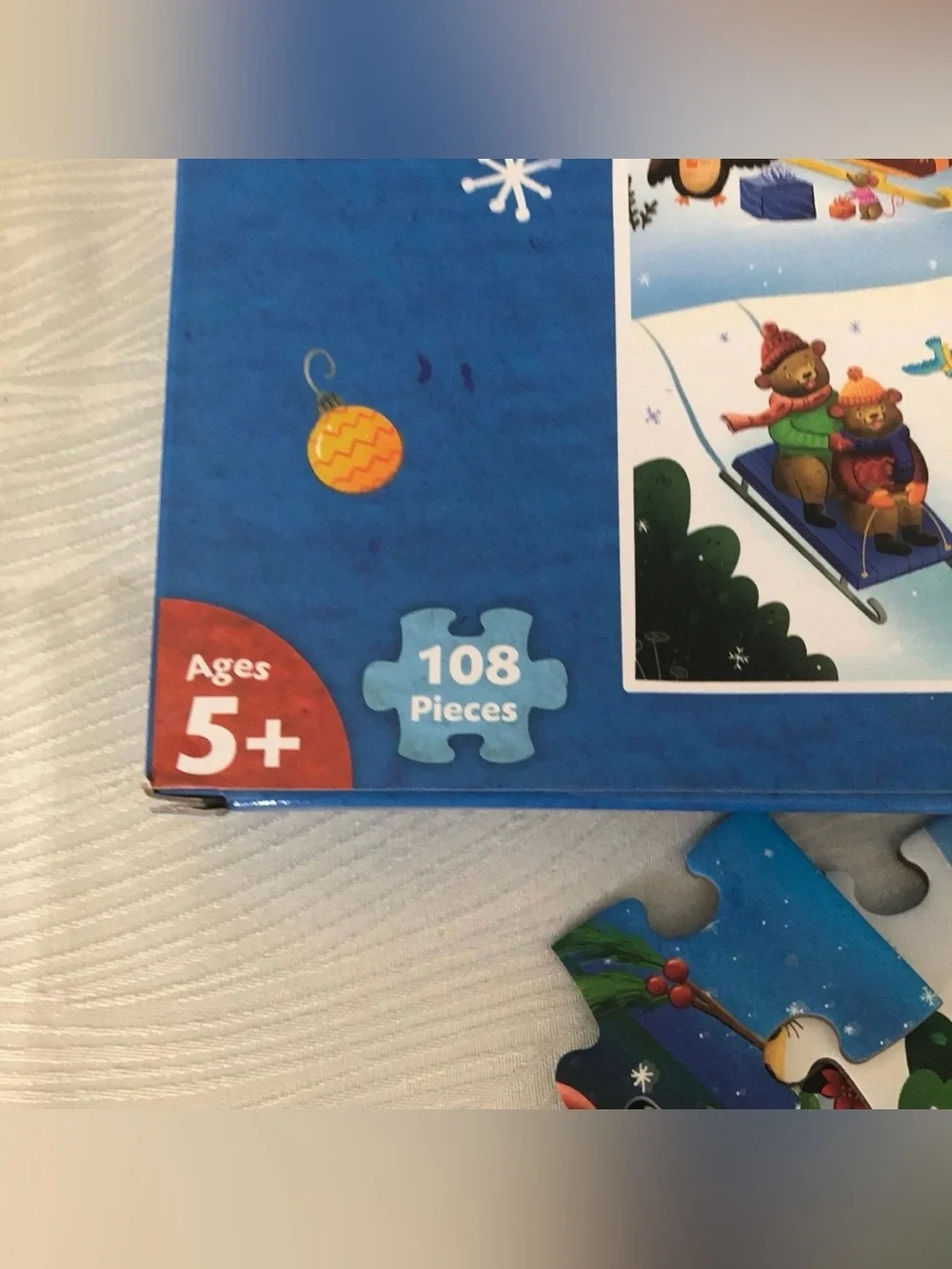 Peaceable Kingdom 12 Days of Puzzles 108 Pieces - Complete